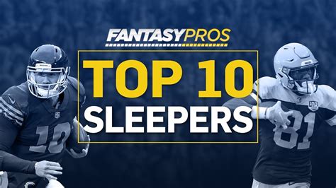 Top 10 Fantasy Football Sleepers (2019) - YouTube