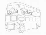 London Double Decker Bus Coloring Page Coloring Pages sketch template