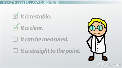 Formulating a Viable Scientific Hypothesis - Lesson | Study.com