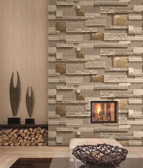 Sep Textured Designer Stone Wallpaper: Buy Sep Textured Designer Stone Wallpaper at Best Price ...