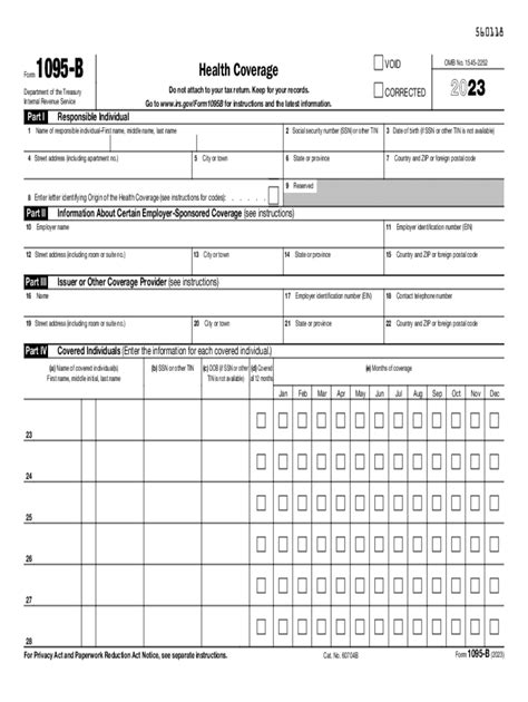 2023 Form IRS 1095-B Fill Online, Printable, Fillable, Blank - pdfFiller