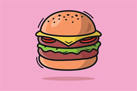 Ilustraciones de burger draw 10005514 Vector en Vecteezy