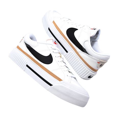 Nike WMNS Court Legacy Lift White Black DM7590100 - KicksOnFire.com