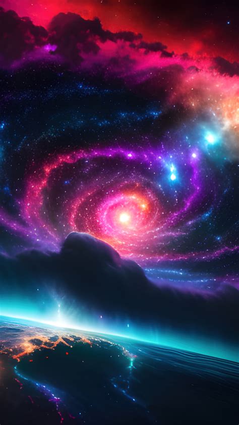 Colorful Galaxy Background Hd