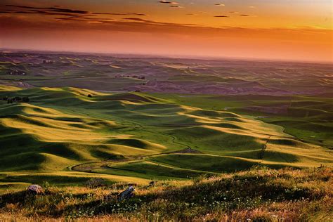 Sunset On The Palouse - Washington State Photograph by Jon Berghoff ...