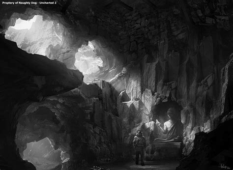 Cave Concept Art from Uncharted 2: Among Thieves #art #artwork #gaming ...