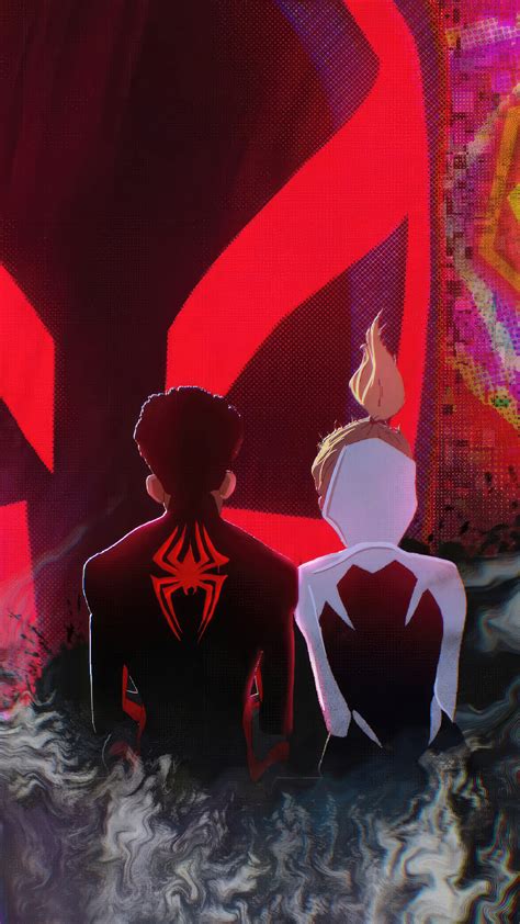 1080x1920 Gwen And Miles In Spider Man Across The Spider Verse Iphone 7 ...