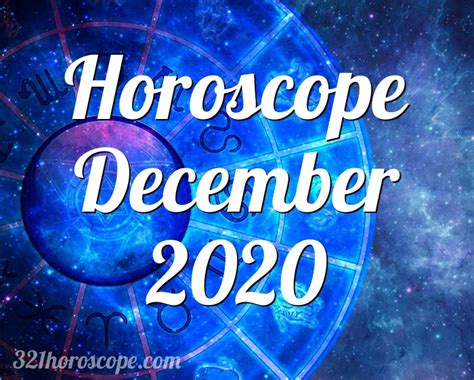 Horoscope December 2020 - monthly horoscope December