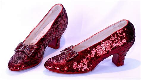 Replicas of Judy Garland's Ruby Slippers from MGM's 1939 film, The ...