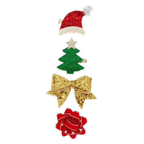 Christmas Hair Clips - 4 Pack | Claire's