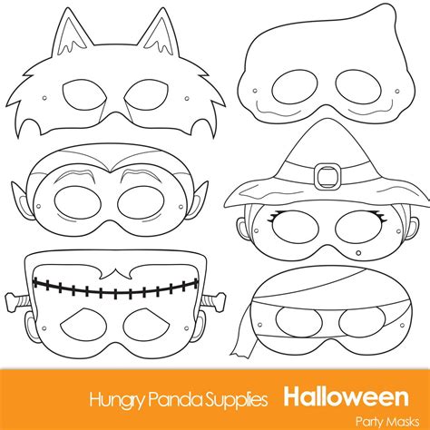 Halloween Masks, Printable Halloween Costume, Halloween Costume ...