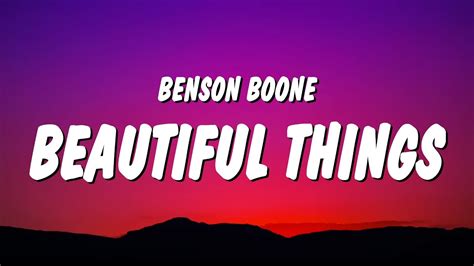 Benson Boone - Beautiful Things (Lyrics) Chords - Chordify