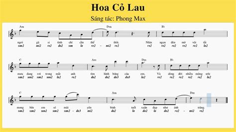 Sheet & Dịch nốt: Hoa Cỏ Lau (Phong Max) - YouTube