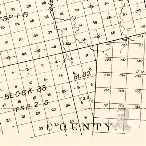 Howard County Texas Vintage Map From 1890 Old County Map | Etsy