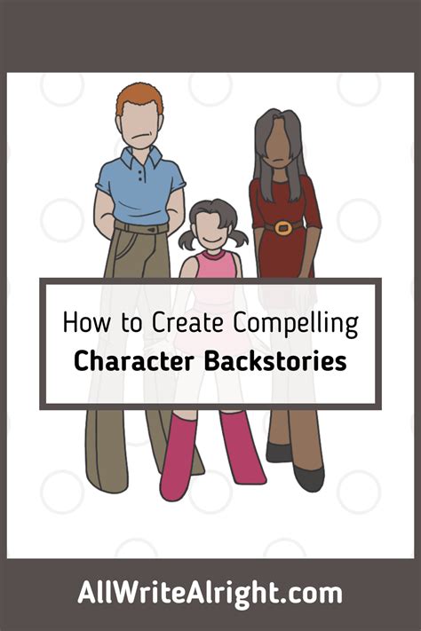 How to Create Compelling Character Backstories – All Write Alright