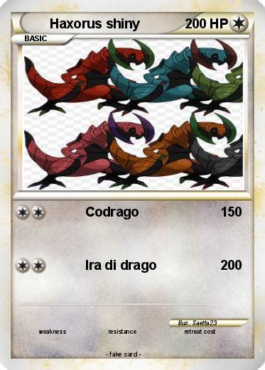 Pokémon Haxorus shiny - Codrago - My Pokemon Card