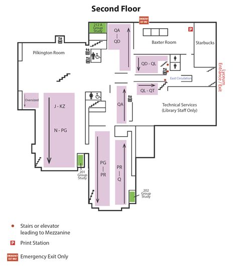 The University of Mississippi Libraries | Second Floor Map - The University of Mississippi Libraries