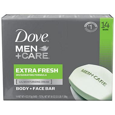 Dove Men+Care Soap Bars, Extra Fresh (4 oz., 14 ct.) - Sam's Club