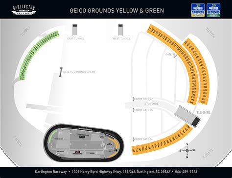 Maps & Parking - Darlington Raceway