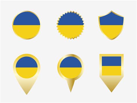 Vector flag set of Ukraine. 22805357 Vector Art at Vecteezy