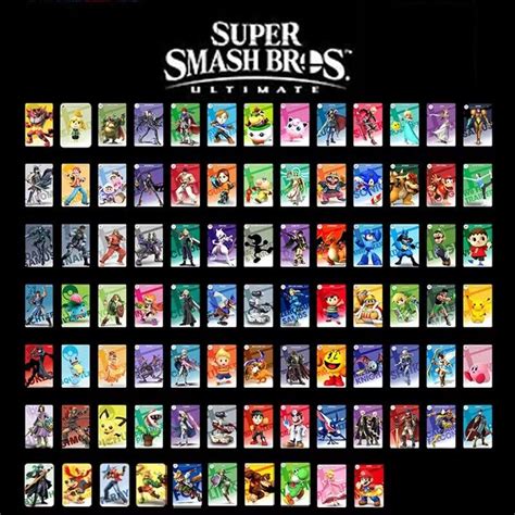 Super Smash Bros. Ultimate All Collection Amiibo Cards 88 Cards Mini ...