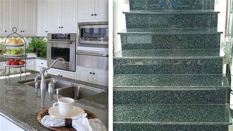 Green granite in high quality for a number of construction purposes