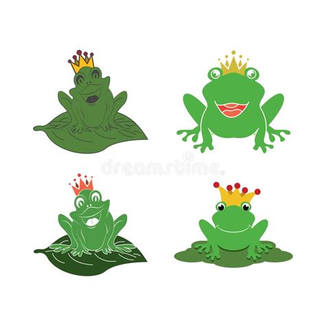 King Frog Logo Icon Template Design Stock Vector - Illustration of ...