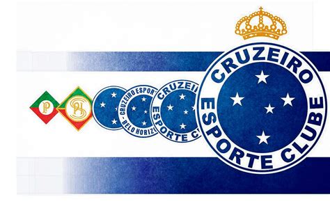 Evolução do Escudo do Cruzeiro Esporte Clube - Arte de Danilo Farias