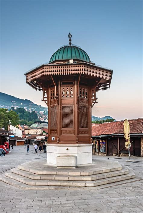 Sebilj, Sarajevo`s Famous Turkish-era Fountain Stock Image - Image of popular, architecture ...