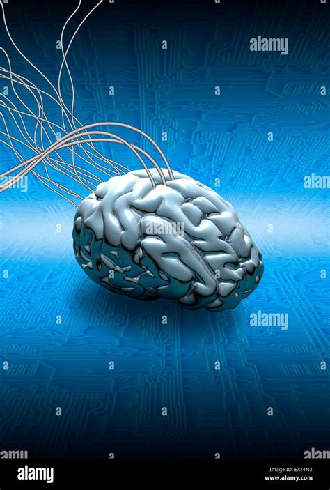 Neuromorphic engineering, conceptual illustration Stock Photo - Alamy