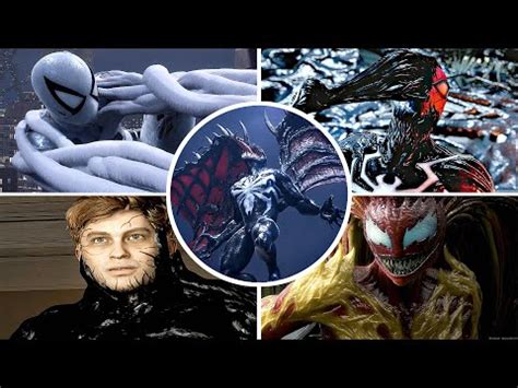 All Symbiote Transformation Scenes (2023) Spider-Man 2 PS5 4K 60FPS ...