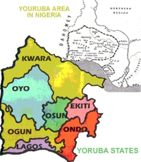 Nigeria Yoruba Map