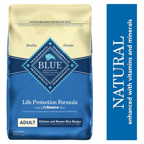 Blue Buffalo Life Protection Formula Chicken and Brown Rice Adult Dry Dog Food, 30-lb ...