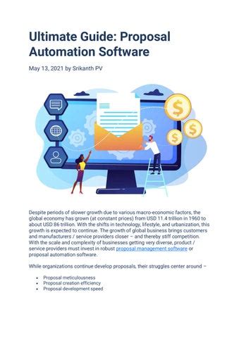 Ultimate Guide: Proposal Automation Software by ProductDossier - Issuu