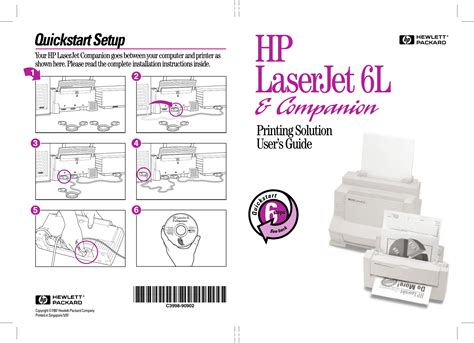 HP LaserJet 6L And Companion Printing Solution User’s Guide, C3998 90902 Laser Jet 6L/Companion ...