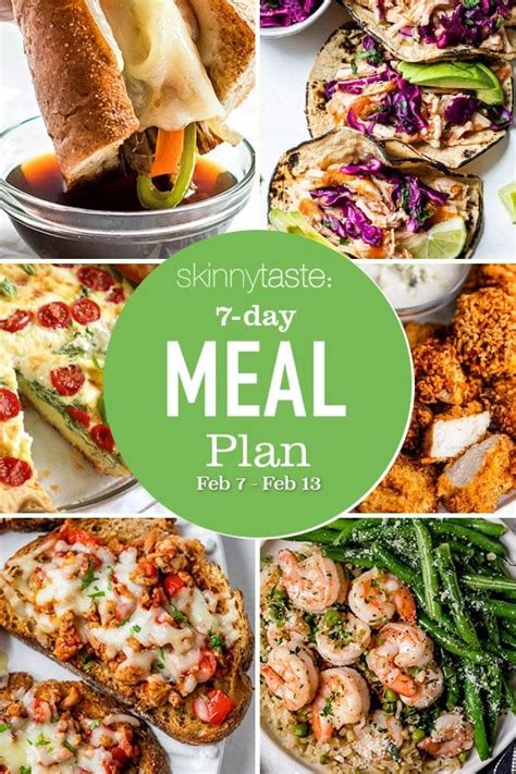 7 Day Healthy Meal Plan (Feb 7-13) - Skinnytaste