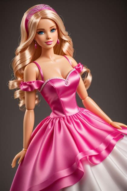 Premium AI Image | barbie doll wearing pink or purple color clothes