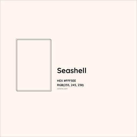 About Seashell - Color codes, similar colors and paints - colorxs.com