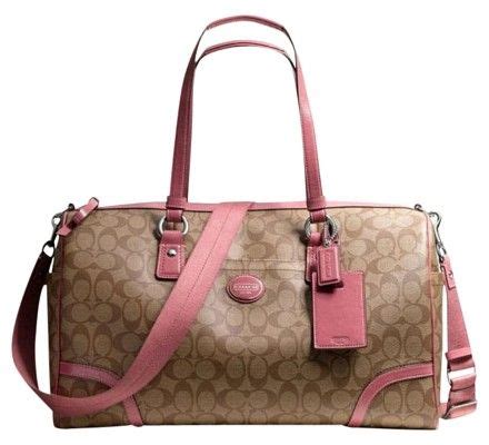 Coach Travel Signature Pink Travel Bag | Trendy travel bags, Travel ...