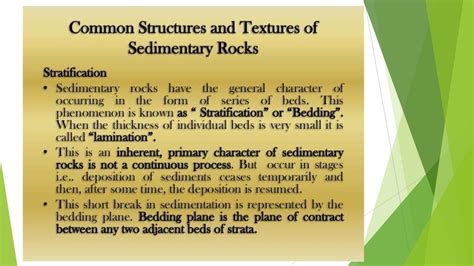 Stratified rocks