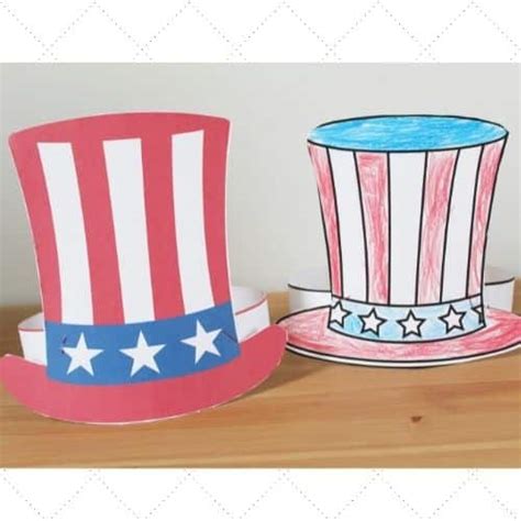 Uncle Sam Hat Craft (Free Printable!) - Simply Full of Delight