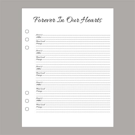 Funeral Memorial Guest Book - K&L Looseleaf Products, Inc.