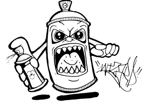 Graffiti Art Coloring Pages at GetColorings.com | Free printable ...