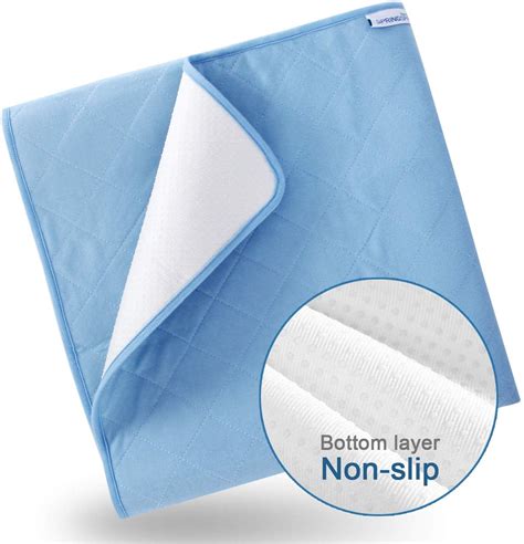 Bed Pads for Incontinence Washable(34" × 52"), Reusable Waterproof Bed ...