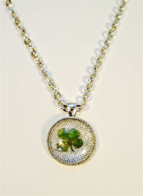 Four Leaf Clover Necklace · How To Make A Resin Pendant · Jewelry on Cut Out + Keep