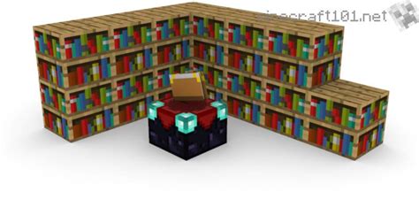 Minecraft Bookshelf Enchanting Table Distance