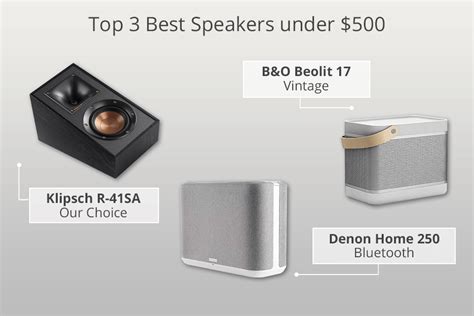 4 Best Speakers Under $500 in 2024