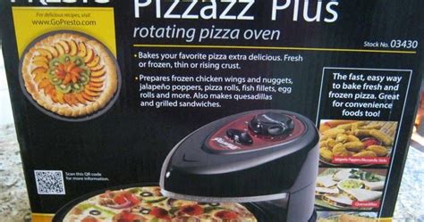 Presto Pizzazz Plus Rotating Oven Review | Pizzazz pizza oven, Frozen snack, Cooking recipes