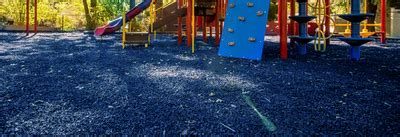 Blue Rubber Mulch - RubberMulch.com