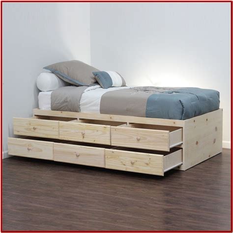 Twin Bed Frame With Headboard And Drawers - Bedroom : Home Decorating ...